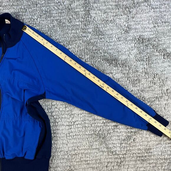 Vintage Men’s Cycling Jacket 1973 Sergal Milano Size Med EU 3 Acrylic Wool Blue - Picture 7 of 11